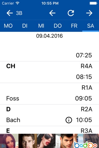 Stundenplan-App (auerchri.at) screenshot 2