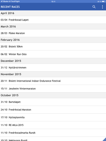 Screenshot #4 pour ToppTid Results