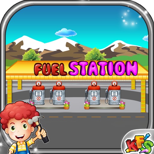 Build a Fuel Station – Crazy building & fix it game for little builders Icon