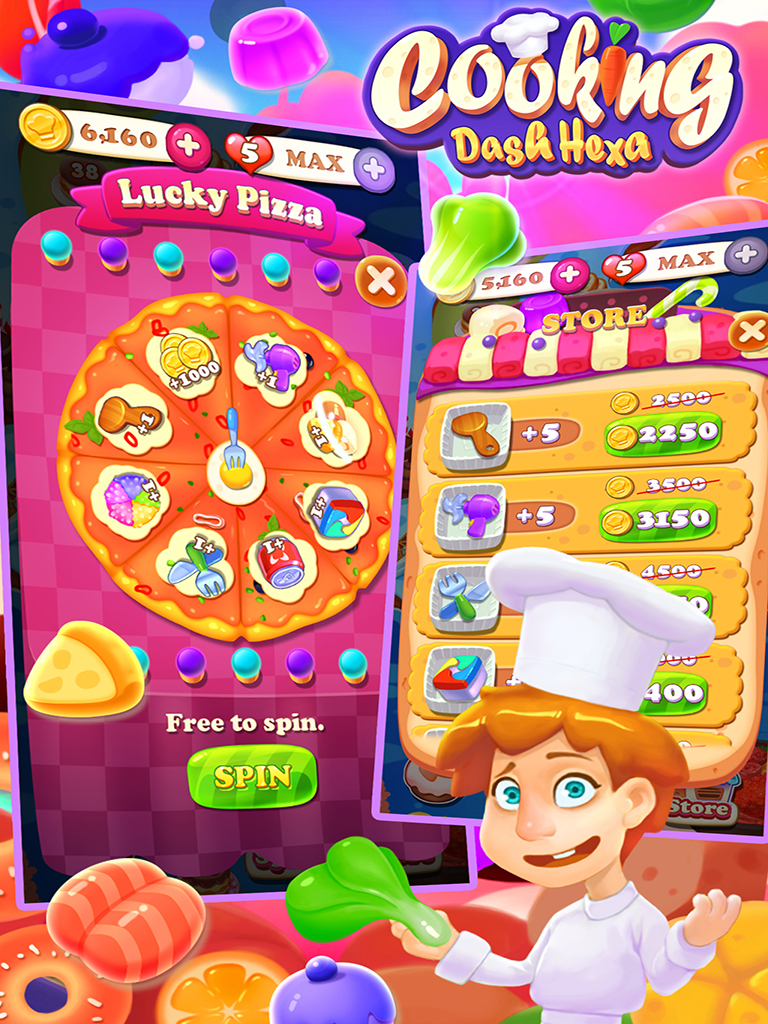 Cooking Dash Hexa