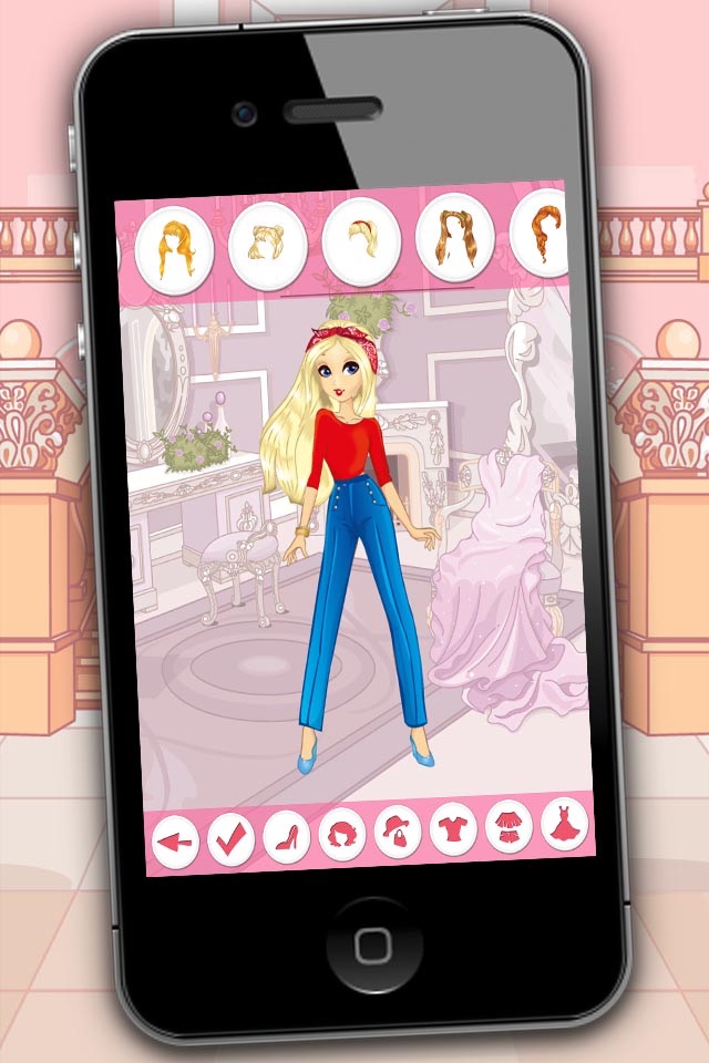 Dress dolls and design models – fashion games for girls of all ages screenshot 4