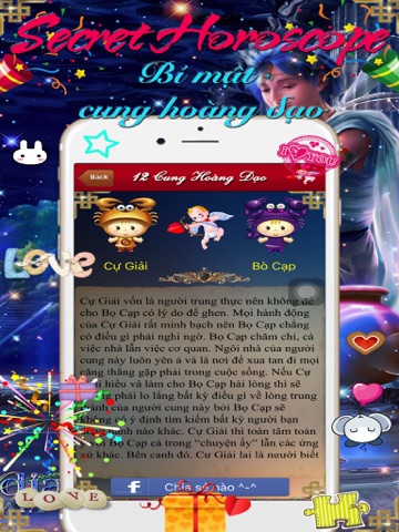 Xem Tử Vi 12 cung hoàng đạo - Tử vi Horoscope iPad screenshot