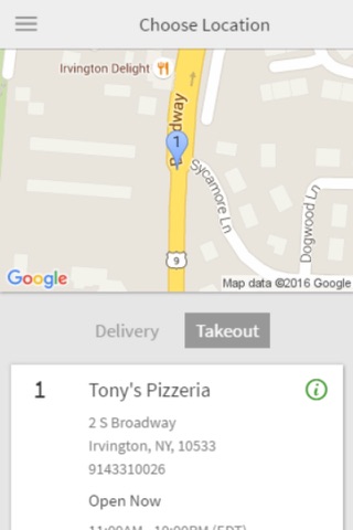 Tony's Pizzeria Ordering screenshot 2