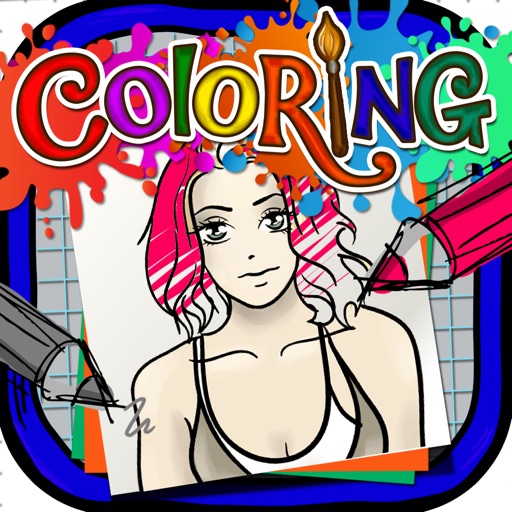 Coloring Book : Painting Pictures on Celebrity Anime Cartoon for Pro icon