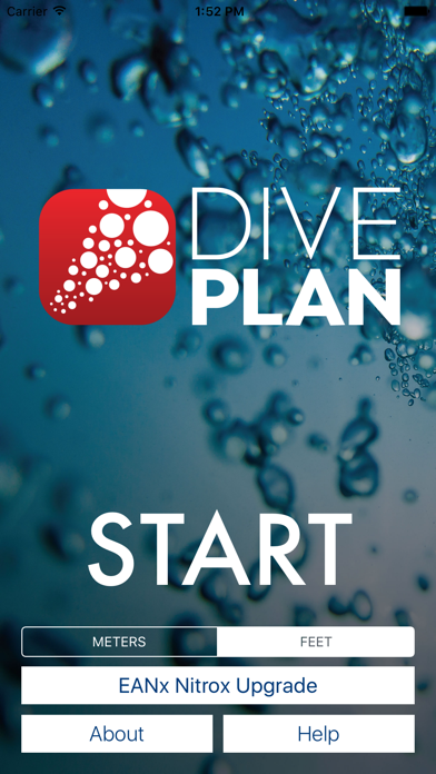 Dive Plan Screenshot