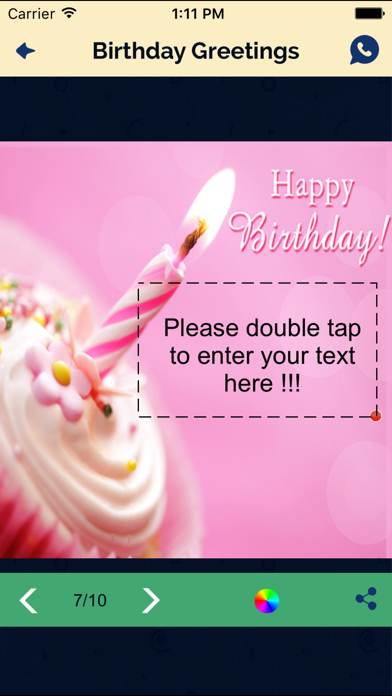 Screenshot #3 pour Happy Birthday Greetings, Wishes, Emojis, Text2pic