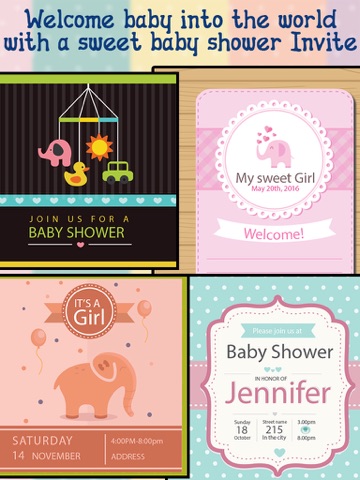 Screenshot #4 pour Baby Shower Invitations