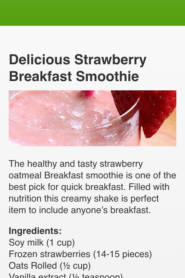 Simple Smoothie Recipes DA screenshot 3