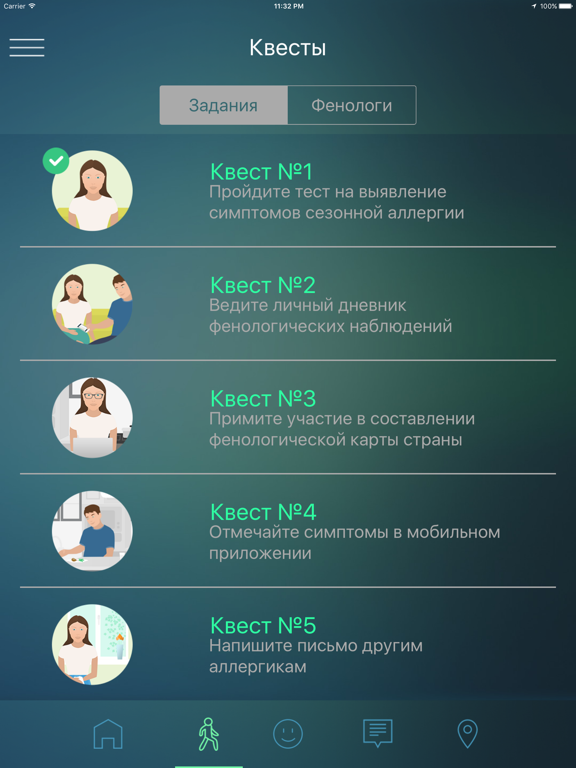 Pollen Club iPad screenshot 4 - Medical app