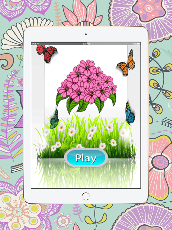Screenshot #4 pour Livre de coloriage de fleurs pour adulte