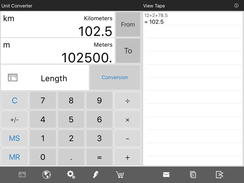 Converter Pro HD Free - Unit & Currency Conversion Calculator iPad screenshot 3 - Productivity app