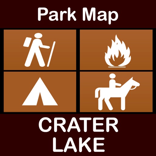 Crater Lake National Park : GPS Hiking Offline Map Navigator icon