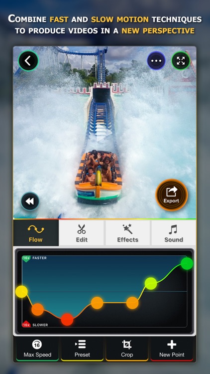 Flow Speed Control ● Camera and Video Editor