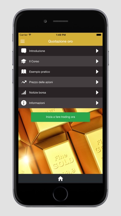 Screenshot #1 pour Quotazione Oro