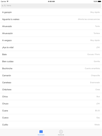 Screenshot #4 pour Diccionario Panameño