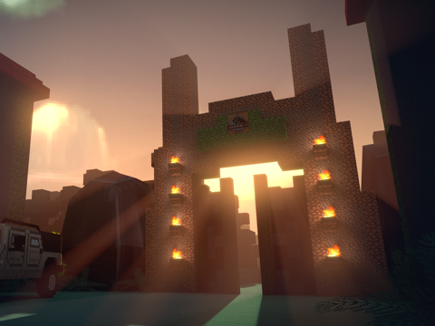 Screenshot #4 pour Jurassic Block Hunter - Dino Zoo Rail Shooter With Skins Uploader for Minecraft