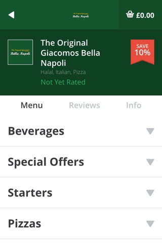 The Original Giacomos Bella Napoli screenshot 3