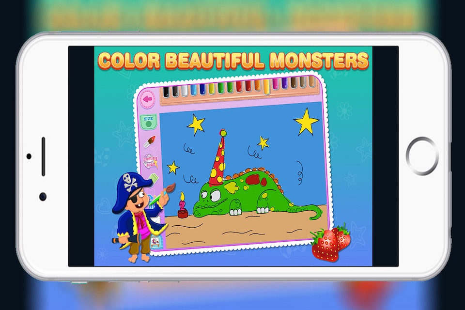 Kids Colouring Book - Fun Coloring Games to Paint and Colour Cartoon screenshot 2