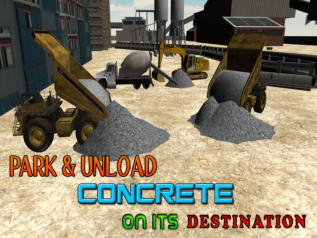 Concrete Excavator Simulator – Operate crane & drive truck in this simulation game screenshot 6