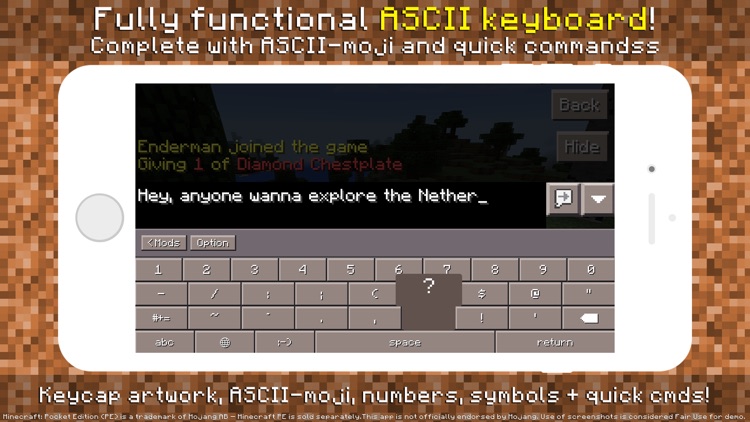 Plug Commands - Custom Keyboard for Plug for Minecraft PE screenshot-4