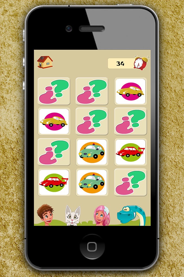 Memory game for children: memory cars. Learning game for boys screenshot 4