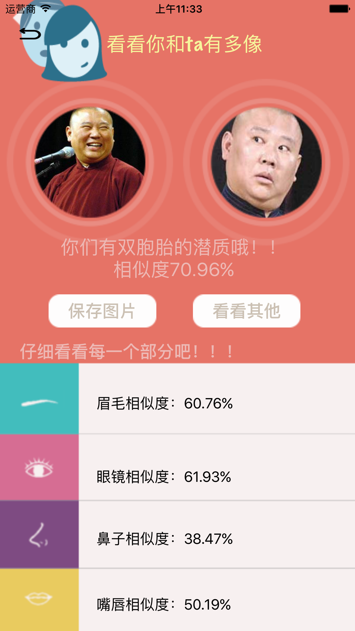 你和ta有多像
