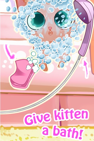 Cute: My Virtual Pet - Kitten Care, Bath, Cleanup & Makeover screenshot 4