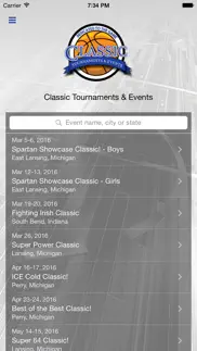 classic tournaments & events iphone screenshot 1