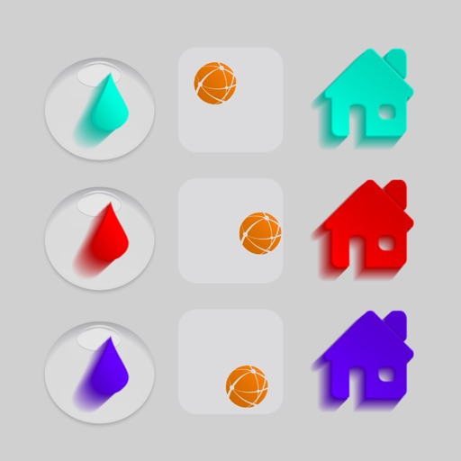 Rainbow drops puzzle iOS App