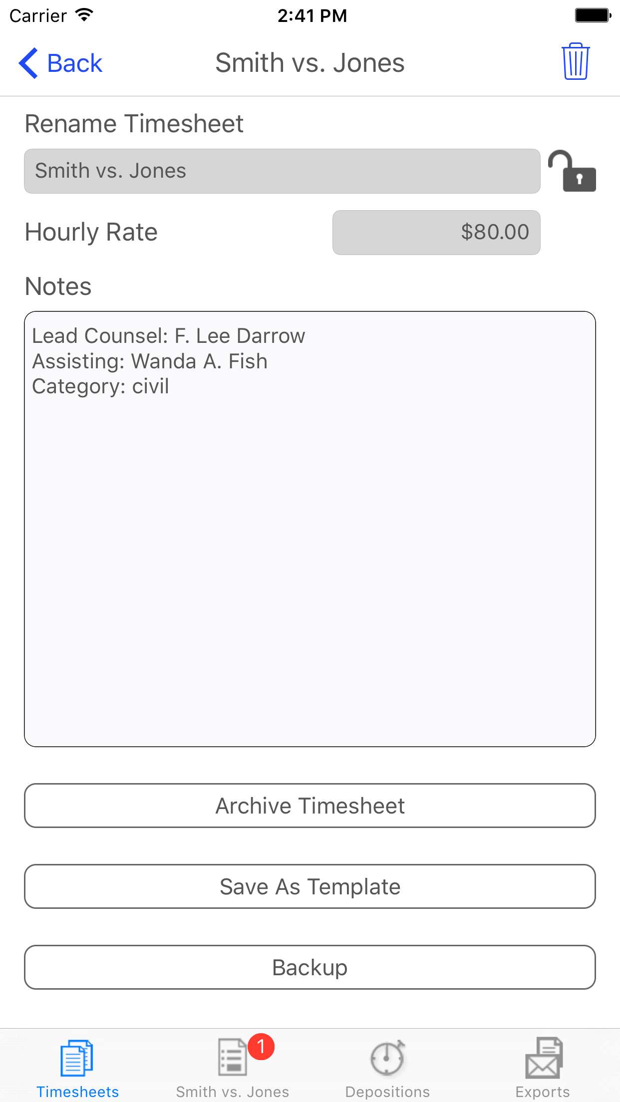 iPunchclock screenshot 4