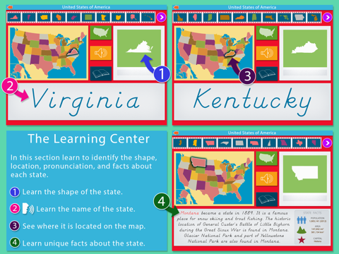 Screenshot #5 pour United States Of America LITE - A Montessori Approach To Geography