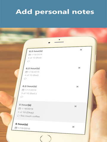 Easy Sleep Diary iPad screenshot