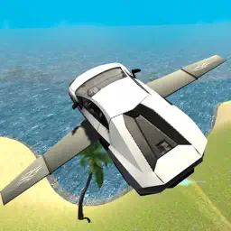 Flying Car Driving Simulator Free: Extreme Muscle Car - Airplane Flight Pilot app icon