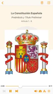 la constitución española en audioebook iphone screenshot 2