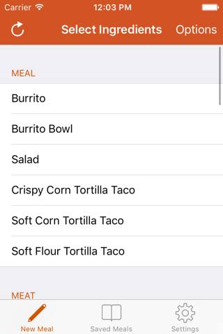 CCalculator - Nutrition Calculator for Chipotle screenshot 2