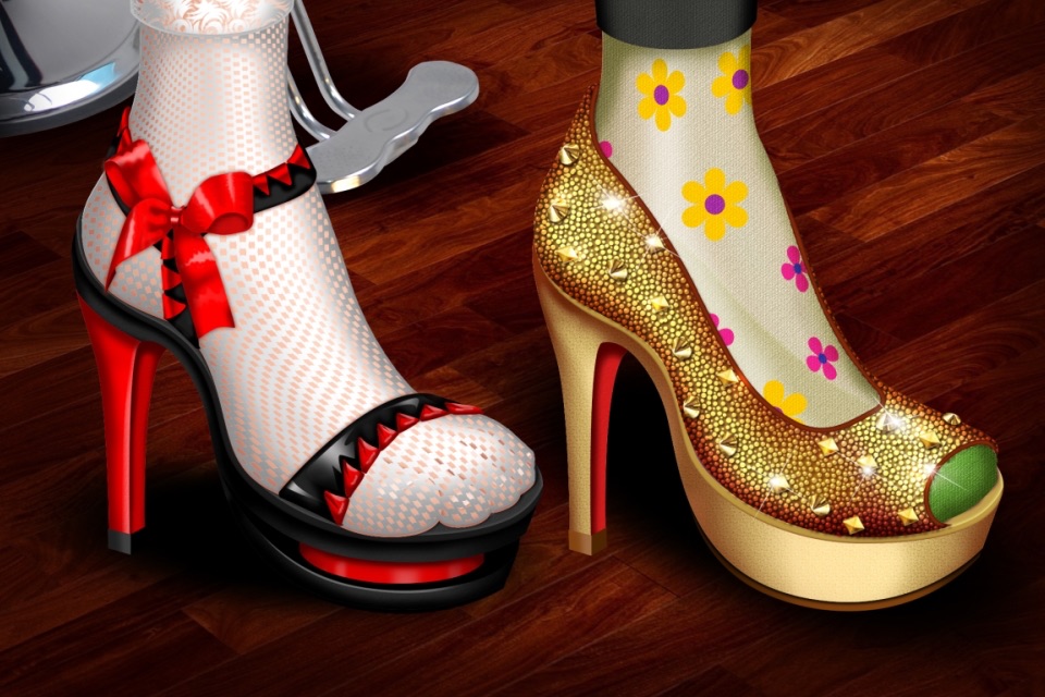 High heels Shoes Designer game for girls - FREE screenshot 3