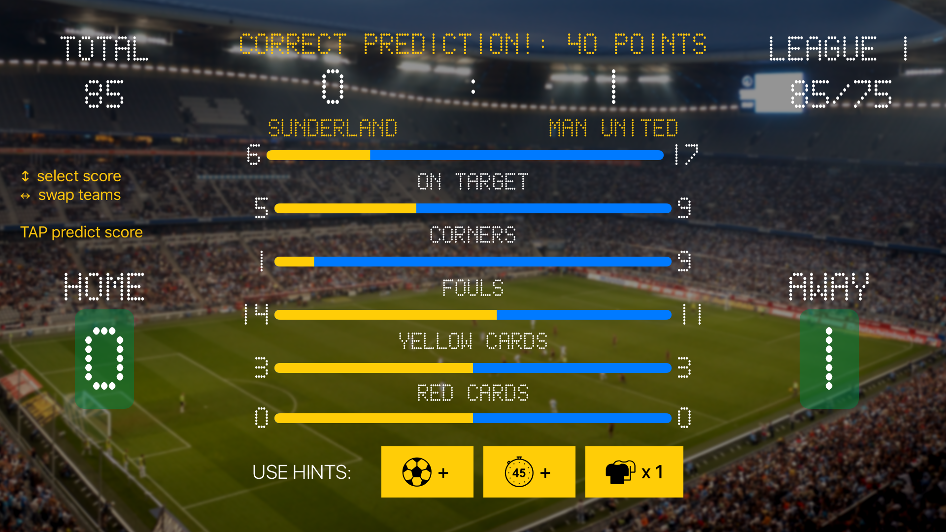 Footy Stats: Score Predictor