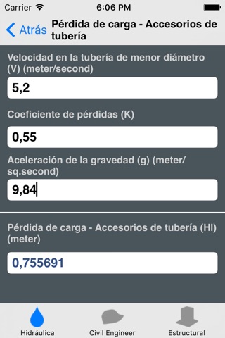 Hydraulics and Waterworks Calc screenshot 3