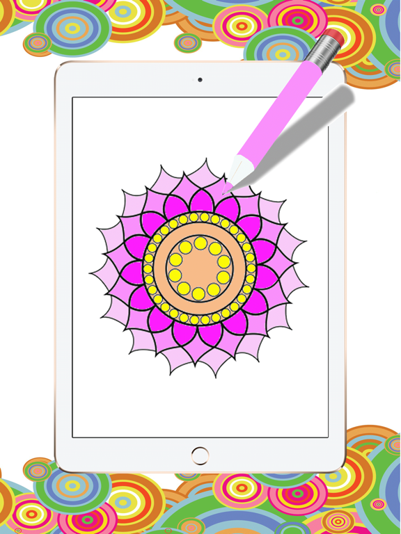 best mandala coloring book:free adult colors therapy stress relieving pages