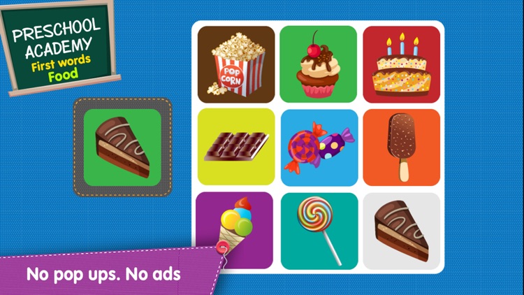 First Words Food - English : Preschool Academy educational game lesson for young children screenshot-4