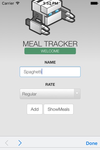 MealsTracker screenshot 3