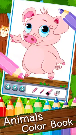 Game screenshot Animals Cartoon art pad Learn to paint and draw animals coloring pages printable for kids free . apk