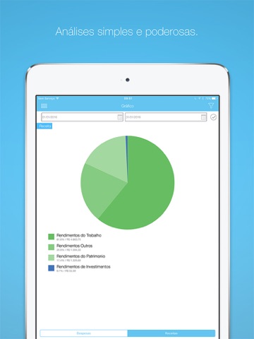 Finance iPad:Gestão Financeira screenshot 2