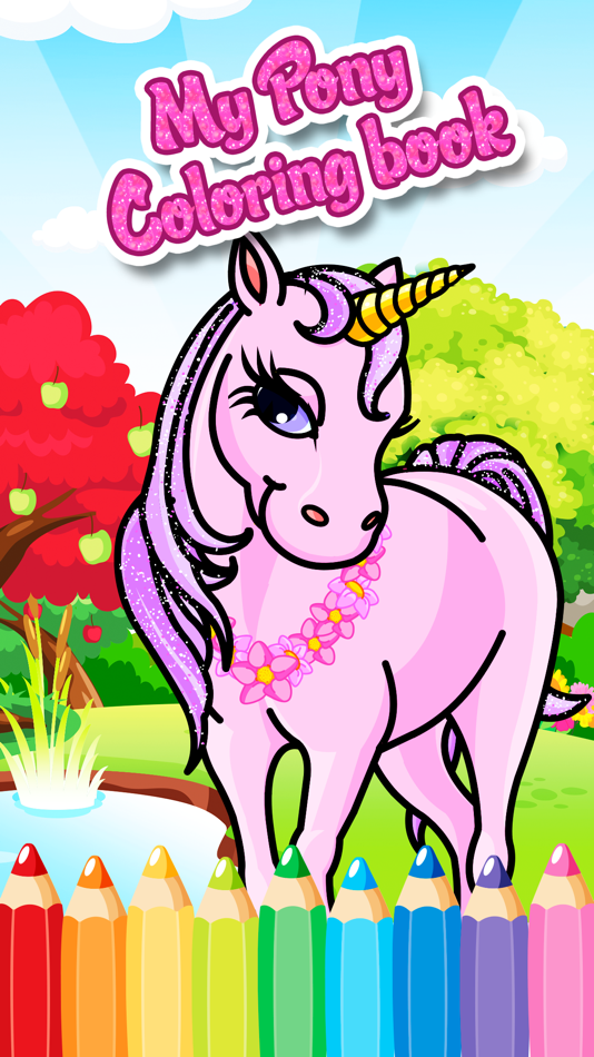 pony princess free printable coloring pages for girls kids - 1.0 - (iOS)
