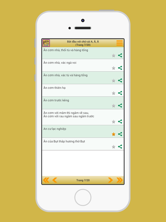 Ca Dao - Tục Ngữ - Thành Ngữ iPad screenshot