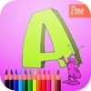 abc art pad:Learn to painting and drawing coloring pages printable for kids free