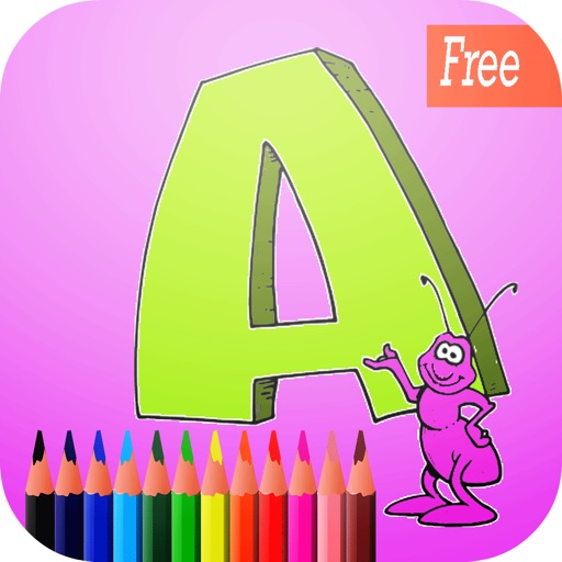 abc art pad:Learn to painting and drawing coloring pages printable for kids free icon