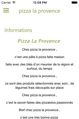 Pizza La Provence screenshot 2