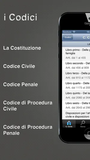 Italian Code of Laws screenshot 1