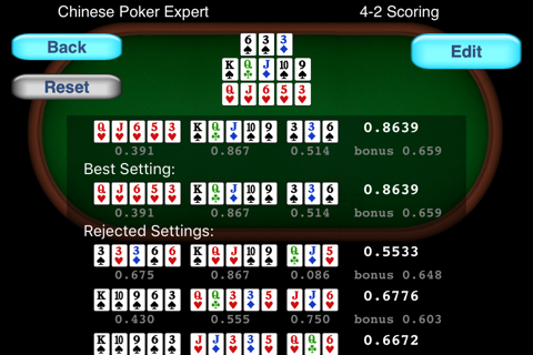 Chinese Poker Expert screenshot 4